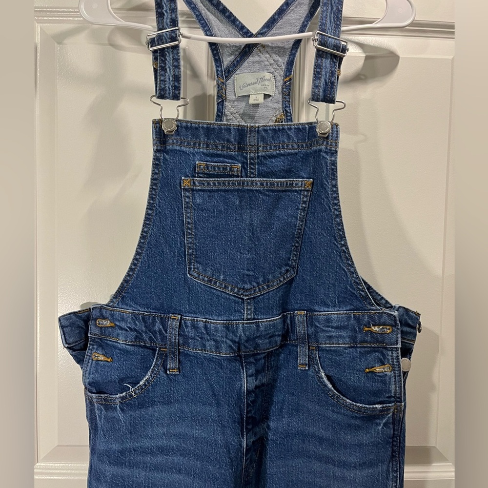 Dark Denim Overalls (Size 4) (Fits S-M) Baggy Fit